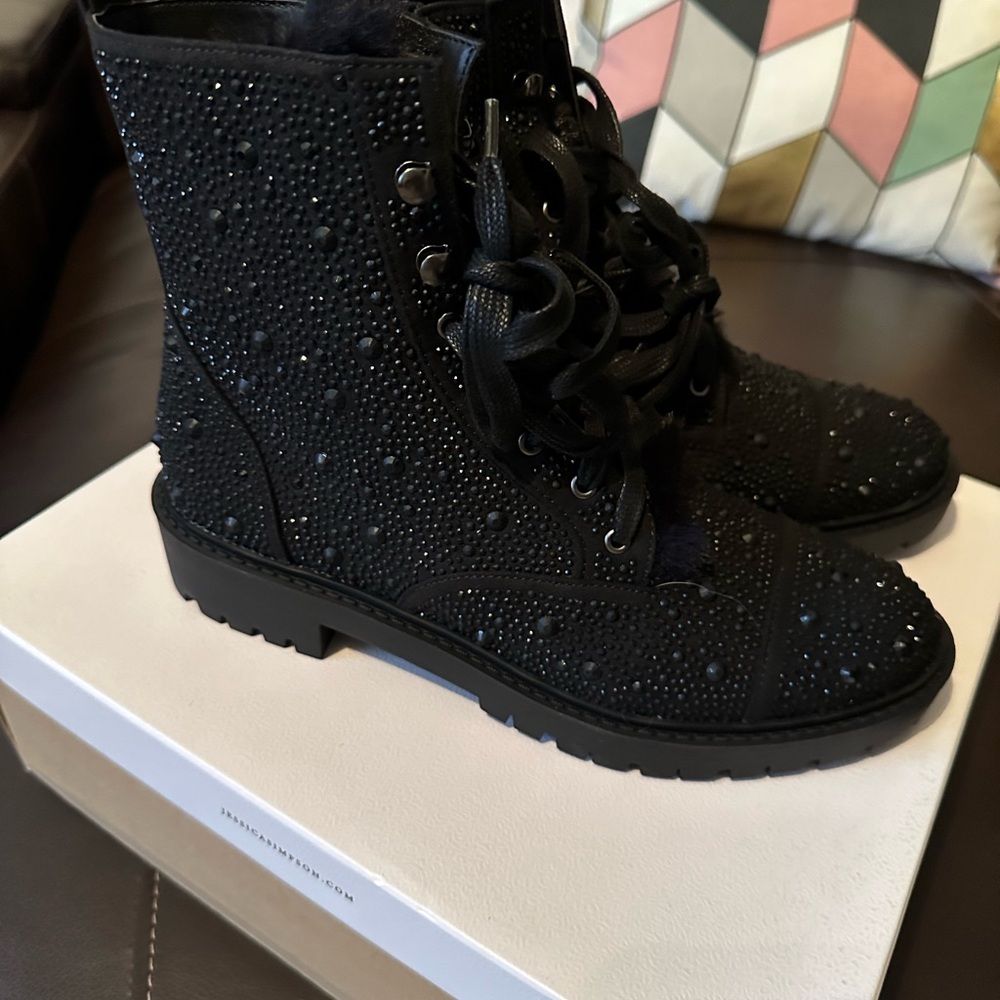 Jessica Simpson Black Studded Women's Boots